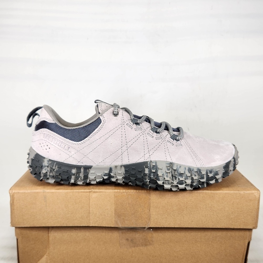 Merrell Wrapt Hiking Shoes Women Size 11 Paloma Grey Suede Barefoot Sneakers
